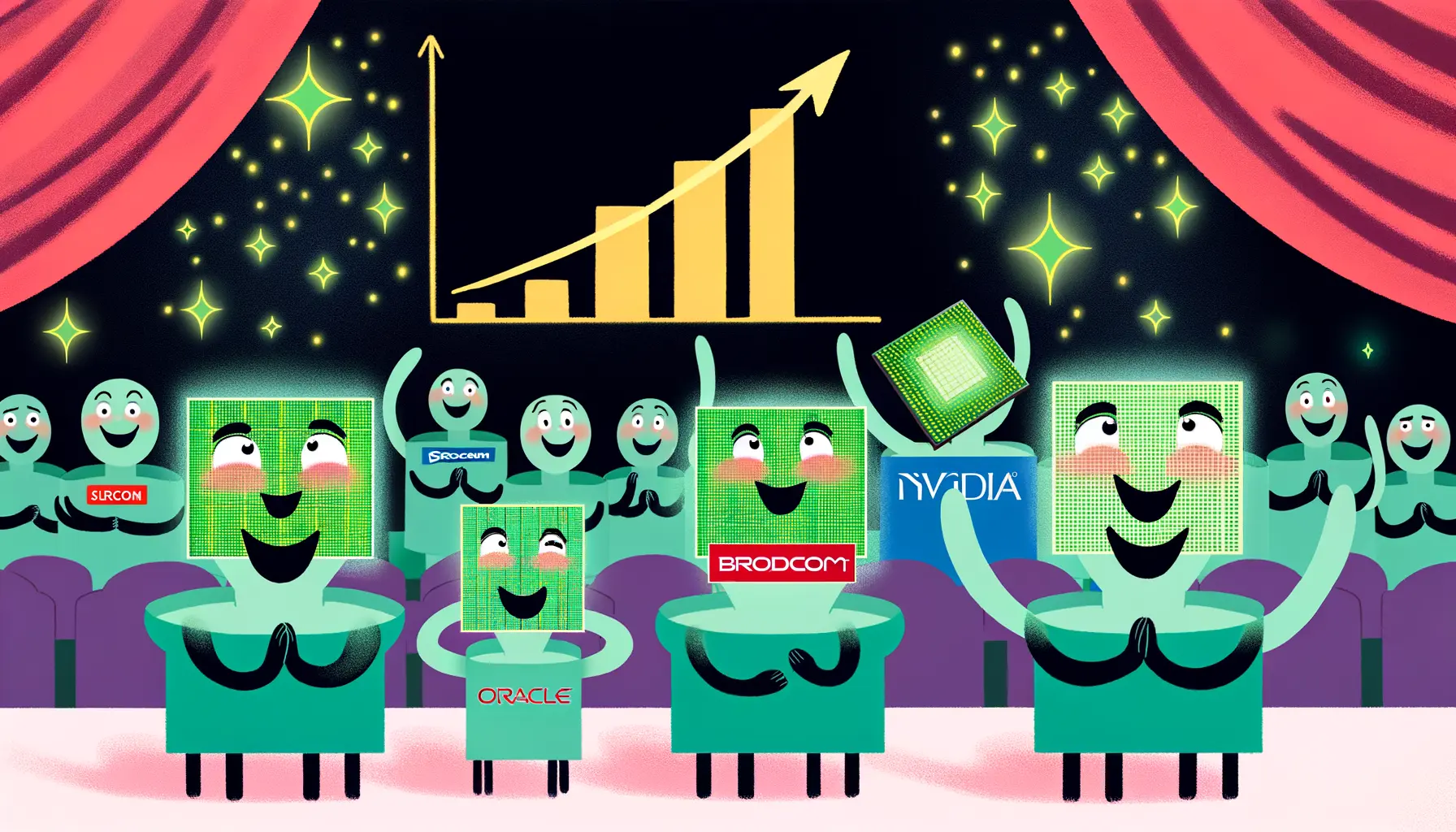 AI Companies, including Nvidia, Broadcom, and TSMC, Soar on Oracle’s Robust Growth Predictions